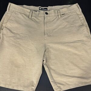 Hurley Men's Khaki Flat Front Shorts